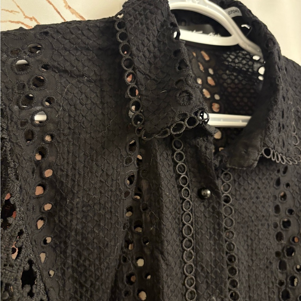 Black Lace Shirt​ - Picture 6 of 9